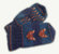 Kettu mittens, knitting kit, dark blue