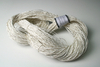 Paper yarn with decorative metal thread