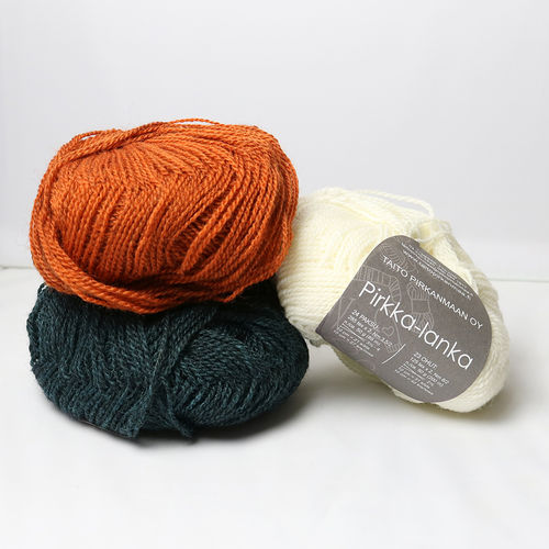 ohut Pirkka-lanka wool yarn Nm 8/2, ball 50 g