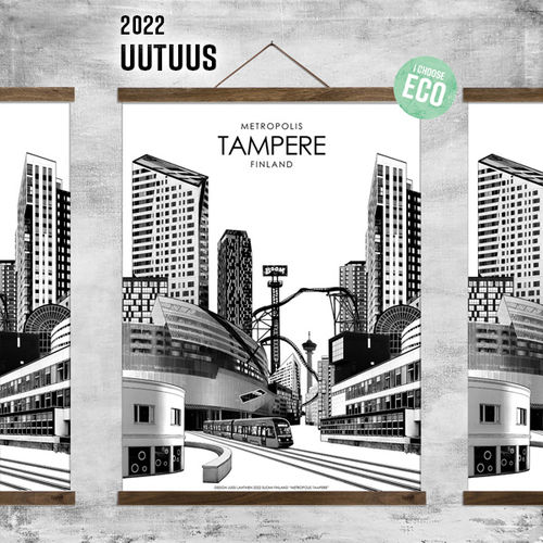 Metropolis Tampere 2022 -juliste 50 x 70 cm